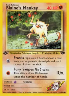 Blaine's Mankey (Gym Challenge 63/132)