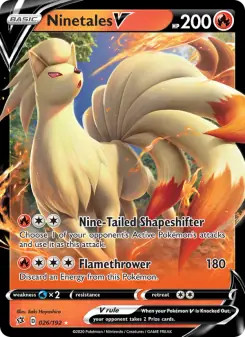 Ninetales V (Rebel Clash 26/192)