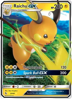 Raichu GX (Hidden Fates 20/68)