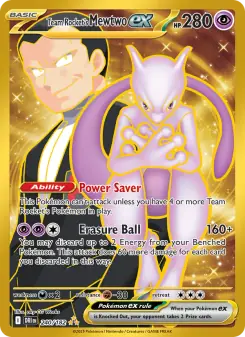 Team Rocket's Mewtwo ex (Destined Rivals 240/182)