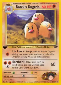 Brock's Dugtrio (Gym Challenge 22/132)