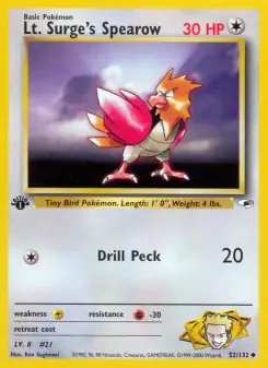 Lt. Surge's Spearow (Gym Heroes 52/132)