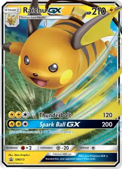 Raichu GX (SM Black Star Promos SM213)