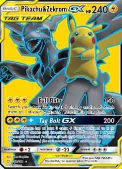 Pikachu & Zekrom GX (Team Up 162/181)
