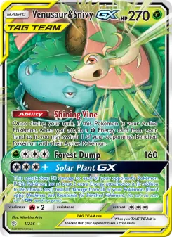 Venusaur & Snivy GX (Cosmic Eclipse 1/236)