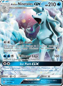 Alolan Ninetales GX (Guardians Rising 22/145)