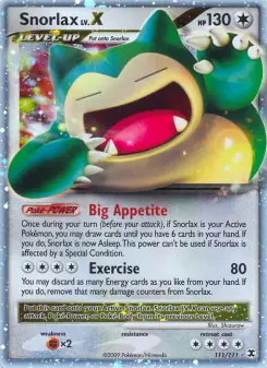 Snorlax LV.X (Rising Rivals 111/111)