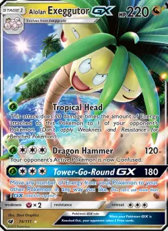 Alolan Exeggutor GX (Crimson Invasion 74/111)