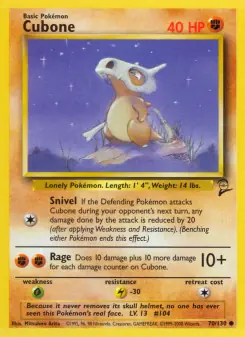 Cubone (Base Set 2 70/130)