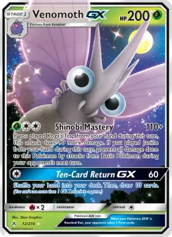 Venomoth GX (Unbroken Bonds 12/214)