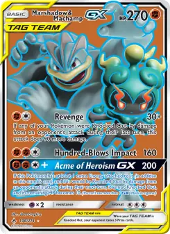 Marshadow & Machamp GX (Unbroken Bonds 198/214)