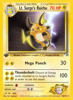Lt. Surge's Raichu (Gym Heroes 28/132)