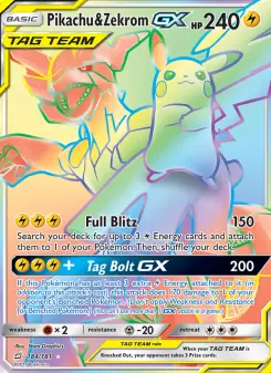 Pikachu & Zekrom GX (Team Up 184/181)