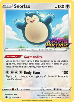 Snorlax (SWSH Black Star Promos SWSH068)