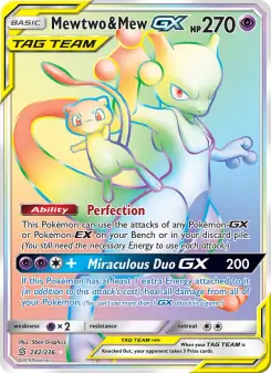 Mewtwo & Mew GX (Unified Minds 242/236)