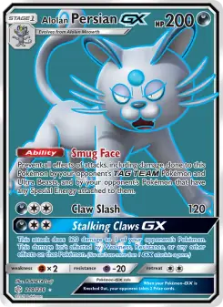 Alolan Persian GX (Cosmic Eclipse 219/236)