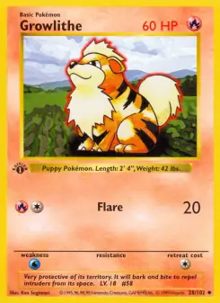 Growlithe (Base Set 28/102)