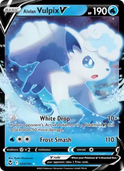 Alolan Vulpix V (Silver Tempest 033/195)