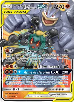 Marshadow & Machamp GX (Unbroken Bonds 82/214)