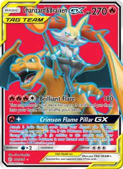 Charizard & Braixen GX (Cosmic Eclipse 212/236)