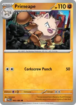 Primeape (Pitch Black 043/84)