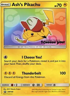 Ash's Pikachu (SM Black Star Promos SM108)