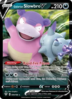 Galarian Slowbro V (Darkness Ablaze 99/189)