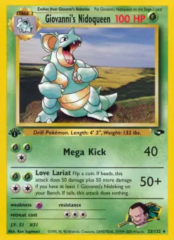 Giovanni's Nidoqueen (Gym Challenge 23/132)