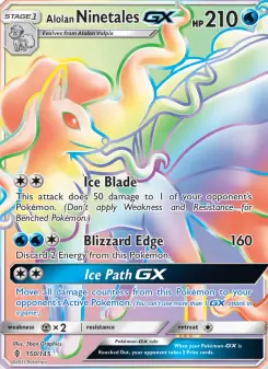 Alolan Ninetales GX (Guardians Rising 150/145)