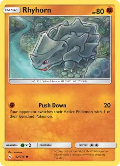 Rhyhorn (Unbroken Bonds 92/214)