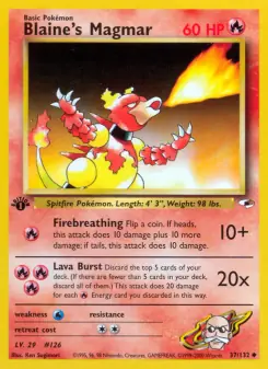 Blaine's Magmar (Gym Heroes 37/132)