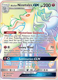 Alolan Ninetales GX (Lost Thunder 225/214)