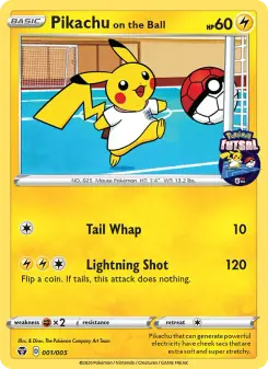Pikachu on the Ball (Pokémon Futsal 2020 1/5)