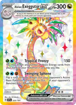 Alolan Exeggutor ex (Surging Sparks 225/191)