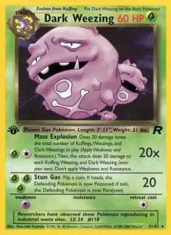 Dark Weezing (Team Rocket 31/82)