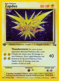 Zapdos (Fossil 15/62)