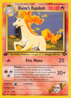 Blaine's Rapidash (Gym Challenge 33/132)