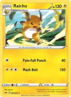 Raichu (Sword & Shield 66/202)