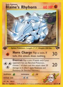 Blaine's Rhyhorn (Gym Challenge 65/132)