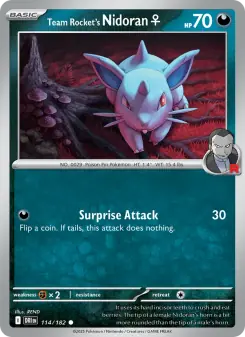 Team Rocket's Nidoran♀ (Destined Rivals 114/182)