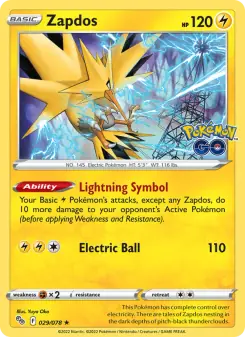 Zapdos (Pokémon GO 029/78)