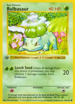 Bulbasaur (Base Set 44/102)