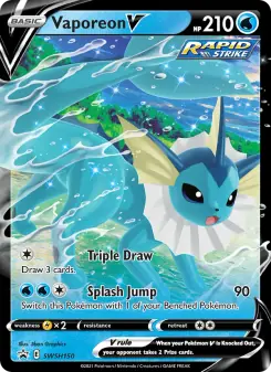 Vaporeon V (SWSH Black Star Promos SWSH150)