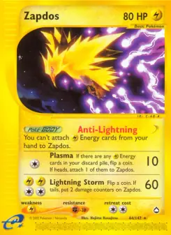 Zapdos (Aquapolis 44/147)
