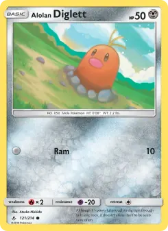 Alolan Diglett (Unbroken Bonds 121/214)