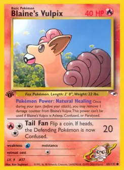 Blaine's Vulpix (Gym Heroes 65/132)