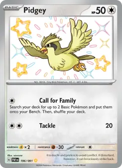 Pidgey (Paldean Fates 196/91)