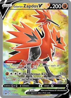 Galarian Zapdos V (Chilling Reign 173/198)