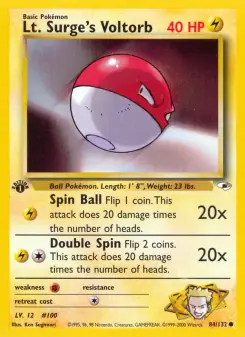 Lt. Surge's Voltorb (Gym Heroes 84/132)