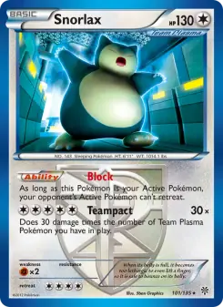 Snorlax (Plasma Storm 101/135)